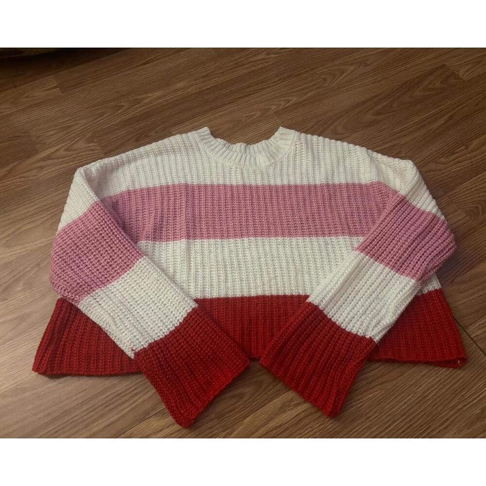 Jessica Simpson Long Sleeve Striped Sweater Size Small
